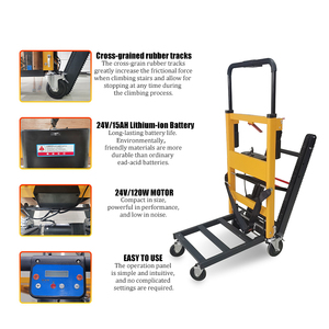 Carretilla Motorizada para Subir <span class=keywords><strong>Escaleras</strong></span>, Carro Eléctrico para Mercancías Pesadas, Logística para Instalaciones Institucionales - Product Image 6