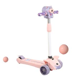2-in-1Bubble Kids <span class=keywords><strong>Kick</strong></span> <span class=keywords><strong>Scooter</strong></span> manubri in altezza regolabile e sedile rimovibile 3 LED ruote illuminate e ponte antiscivolo