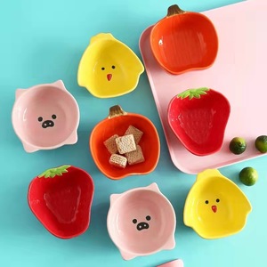 Plato de salsa de cerámica de fruta nórdica de 13cm, platos pequeños decorativos para el hogar, vajilla de porcelana para boda - Product Image 6