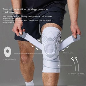 Rodillera de Soporte con Correas para Rotura de <span class=keywords><strong>Menisco</strong></span>, Férula Ajustable de Compresión con Correa para Deportes y Recuperación - Product Image 1