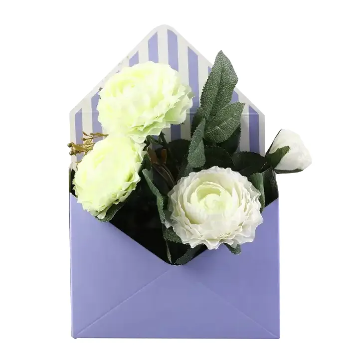 Hochwertige Valentinstag Papier Blumen kasten Umschlag form Papier Geschenk verpackung Box für Weihnachten