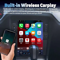 Head Unit Layar Sentuh Vertikal 12,1 inci untuk Ford Mustang 2008-2014 Android 14 2Din Wireless CarPlay Android Auto GPS Video Player
