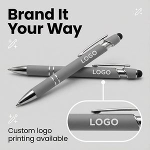 Bolígrafo Stylus Promocional de Aluminio Económico con Punta de Goma Suave para Pantalla Táctil, Bolígrafo Duradero con Logotipo Personalizado para Regalos Promocionales - Product Image 3