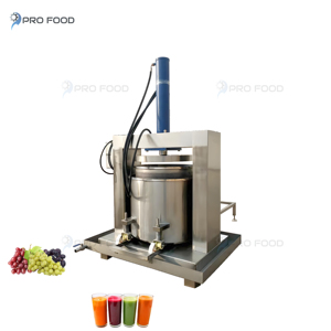 Presse-agrumes à froid à moteur hydraulique 200L en acier inoxydable 304 Presse-agrumes lent professionnel de haute capacité Machine d'extraction automatique - Product Image 1