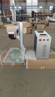 Machine de marquage laser à fibre refroidie par air 20W 30W 50W pour bagues, bracelets, colliers, prenant en charge les formats DXF/BMP/AI/DWG