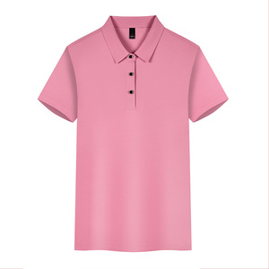 Bordado de nuevas camisas de cultura corporativa con solapas de manga corta para hombres y mujeres en trabajo de camisa de publicidad de grupo de verano - Product Image 2