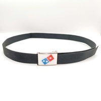 32mm robe facile réglable en douceur Dominos Logo personnalisé toile de coton ceinture de sangle personnelle