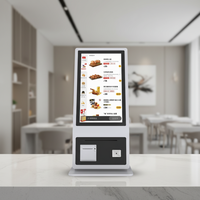 Kiosque de commande et de paiement automatique pour restaurant, centre commercial, avec écran tactile capacitif LCD, système Android/Windows