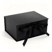 Boîte à perruques magnétique de luxe personnalisée avec doublure en satin et ruban en soie, boîte de rangement pour extensions de cheveux, emballage pour perruques en cheveux naturels de marque