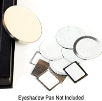 Make-up-Pad Metall-Aufkleber 35mm, Runde Klebefolie für Lidschatten-Highlighter-Pad-Nachfüllung