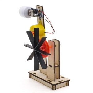 Kit de générateur de turbine hydraulique éducatif OKYN-G6617, modèle d'assemblage en bois pour l'éducation en physique et en ingénierie STEM - Product Image 2