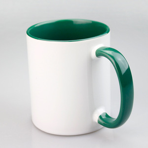Taza de cerámica de polímero <span class=keywords><strong>para</strong></span> chicas, taza de café de cerámica blanca, sublimación, 330ml, 450ml, 11oz, 15oz, 500ml, logotipo personalizado, yel negro - Product Image 1