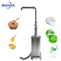 Pompe d'alimentation pneumatique verticale en acier inoxydable pour crème liquide, chocolat, pâte cosmétique et produits visqueux