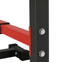 Support de Squat Moderne Réglable avec Support pour Barre d'Haltères pour Salle de Sport Commerciale, Presse à Bench, Musculation, Pliable, 20 kg jusqu'à 550 Lbs
