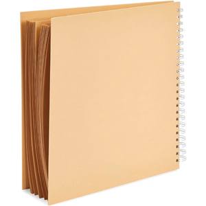 Cuaderno Personalizado de Papel Kraft con Espiral, Diario Retro Marrón en Blanco con Encuadernación de Alambre Metálico, Libro de Dibujo Ecológico para Arte - Product Image 2