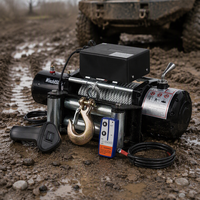 Treuil électrique 12V 4500lbs pour ATV, UTV, tout-terrain, avec télécommande sans fil, câble en acier de 10m pour camion, remorque, SUV, Jeep