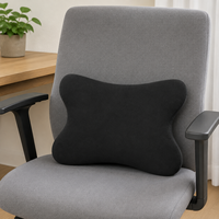Coussin lombaire en mousse à mémoire de forme Butterfly pour chaises de bureau, coussin de soutien lombaire profilé, coussin lombaire pour chaises de bureau et de lecture