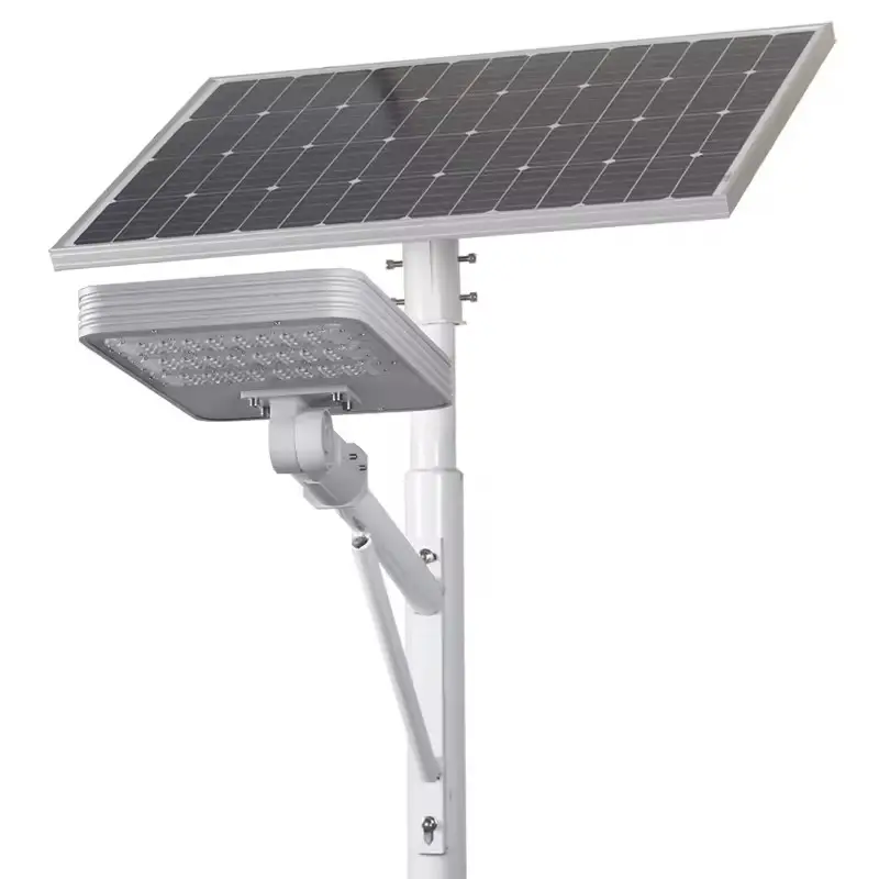 High quality 3000-6500K LED split solar street light IP65 outdoor waterproof solar LED lighting fixture 80W 100W 120W