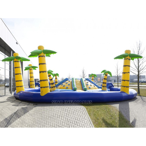 15m Dia. Parco acquatico gonfiabile per bambini e adulti palm tree island in <span class=keywords><strong>vendita</strong></span> per attività all'aperto in acqua da gonfiabili Sino - Product Image 4