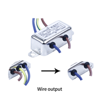 Filtre EMI de ligne de sortie de puissance YBX 3A 115V/250V monophasé pour équipement d'automatisation certifié CE