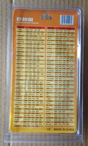 Phổ A/C điều hòa không khí điều khiển từ xa cho điều hòa không khí bán buôn điều khiển từ xa TV Box điều khiển từ xa kt-9018e - Product Image 4