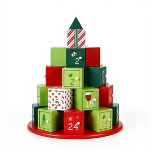 Stackable Tree Shaped Christmas Advent Calendar <b>Box</b> Rigid Cardboard <b>Empty</b> Mystery Blind <b>Box</b> <b>for</b> Surprise Holiday <b>Gift</b> Wholesale - Product Image 1