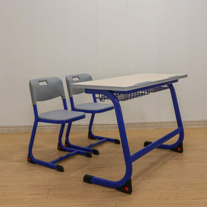 Diskon besar meja siswa sekolah dan harga kursi logam modern furnitur sekolah meja plastik dor obral - Product Image 1