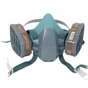CITICITY Demi-masque de protection chimique réutilisable avec filtre à charbon actif, en silicone respirant et pince-nez ajustable - Product Image 2
