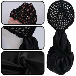 Individuelles Logo Verbundene 2-in-1 Haarwickelkappe Bonnet Damen Haarnetz Umwickelter Hut Wendbarer Satin-Hut Nachtschlafmütze Haarpflege - Product Image 5