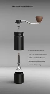 เครื่องบดกาแฟมือ<span class=keywords><strong>หมุน</strong></span>แบบปรับได้ขนาดเล็ก พร้อมโลโก้สั่งทำพิเศษ สำหรับใช้ในบ้าน เหมาะสำหรับคนรัก<span class=keywords><strong>กาแฟ</strong></span> - Product Image 4