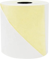 Rollos de Papel de Cocina sin Carbón de Dos Capas de 3 Pulgadas x 90 Pies, Más Vendidos, Copias Claras y Nítidas, Blanco/Canario