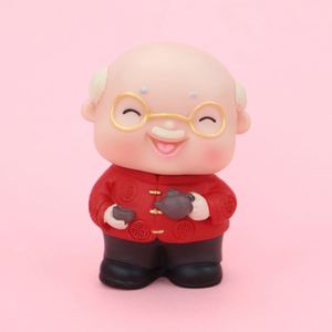 Figura Decorativa de Pareja de Ancianos para Pastel de Aniversario de Bodas, Adorno de Pastel con Figura de Pareja Enamorada - Product Image 4