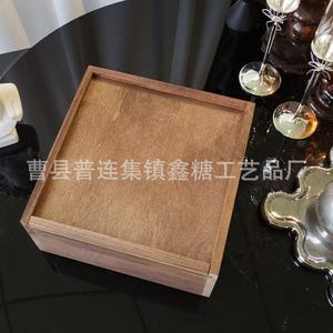 Caja de Madera Minimalista Rectangular de 9 cm de Alto, Hecha a Mano, para Regalos, Almacenamiento, Manualidades, Decoración de Escritorio - Product Image 5