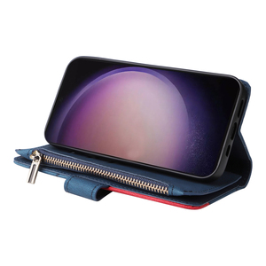 Sang trọng da đa khe cắm thẻ ví điện thoại trường hợp đối với <span class=keywords><strong>Samsung</strong></span> <span class=keywords><strong>Galaxy</strong></span> S24 siêu S23 FE S22 S21 S20 cộng với - Product Image 4