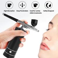 Pistolet de pulvérisation à action unique de compresseur d'aérographe sans fil Rechargeable portatif pour le gâteau d'artisanat de tatouage d'art d'ongle de beauté de visage