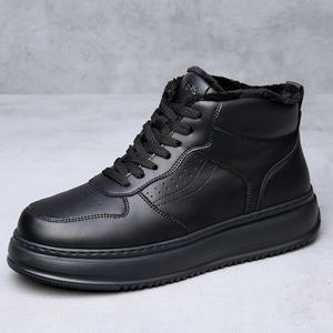 Zapatillas de Moda para Hombre, Aislantes y Cálidas para Otoño e Invierno, Resistentes, Versátiles, Cómodas, con Suela Gruesa y Tacón Alto - Product Image 2