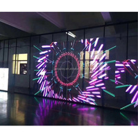 Pantalla LED Modular Transparente para Exteriores de Supermercados, Gran Pantalla Publicitaria Luminosa