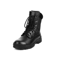 Bottes tactiques de combat pour hommes, emballage personnalisé, durables, antidérapantes, respirantes, en maille, à hauteur de la cheville, imperméables, avec fermeture éclair et lacets, pour l'hiver