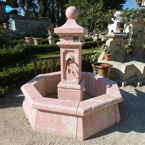 Fontane d'Acqua in Marmo Naturale Stile Francese Antico per Decorazione <span class=keywords><strong>Giardino</strong></span> Esterno, con Accessori in Metallo, in Vendita - Product Image 1