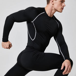 Camiseta deportiva para hombre, camisetas de entrenamiento atlético ajustadas con logotipo personalizado para entrenamientos diarios, camisetas para hombre, novedad - Product Image 1