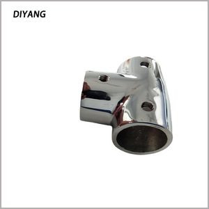 Raccord coudé à 90 degrés en acier inoxydable 316 Diyang pour rampes marines et quincaillerie de bateau - Product Image 3