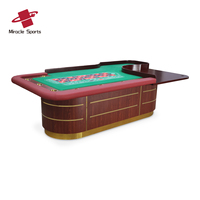 Miracle Gaming 32-Zoll Anpassbarer Roulettetisch mit Hochbelastbarem Stahlrahmen für Poker- und Casino-Unterhaltung