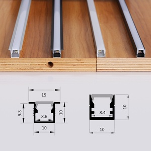 Profilé LED encastré en alliage d'aluminium, bande lumineuse pour armoire, étanche, à intensité variable, design invisible mural pour cuisine - Product Image 2