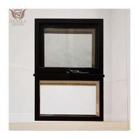 Ventanas Modernas de Aluminio con Manivela, Doble Acristalamiento, Aislamiento Térmico de Alta Eficiencia Energética