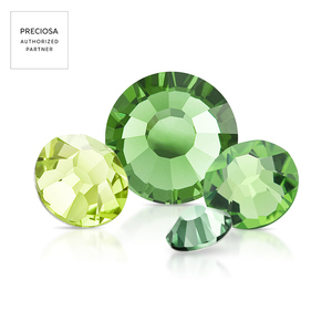 Ban đầu Preciosa pha lê Maxima <span class=keywords><strong>flatback</strong></span> màu xanh lá cây loạt màu sắc thạch - Product Image 1