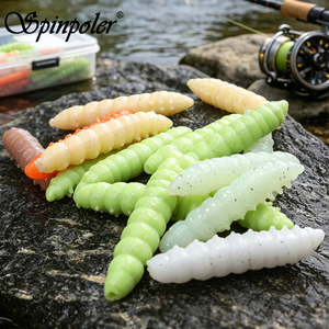 เหยื่อปลอม Spinpoler ขนาด 38 มม./1.12 กรัม คุณภาพสูง แบบลอยน้ำ รูปทรงหนอน ขนาด 38 มม. เรืองแสง UV สำหรับตกปลาในน้ำจืด - Product Image 1