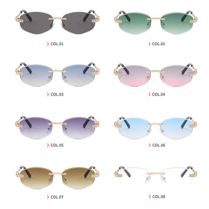 Gafas de Sol Superhot Eyewear 53908 Moda 2024 Retro Ovaladas Sin Montura con Lentes Degradados - Product Image 6