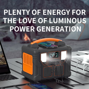 Générateur solaire portable 500 W avec batterie au lithium 499,5 Wh pour la maison et l'extérieur, station d'alimentation portable 500 W avec lumière LED - Product Image 3
