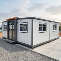 Maison modulaire personnalisée en conteneur, structure en acier préfabriquée, maison pliable pour usage résidentiel et commercial