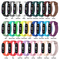Bracelet de montre en caoutchouc de Silicone de Sport de luxe avec pour Xiaomi 6 5 4 3 2 1 Mi Band 6 accessoire de montre intelligente